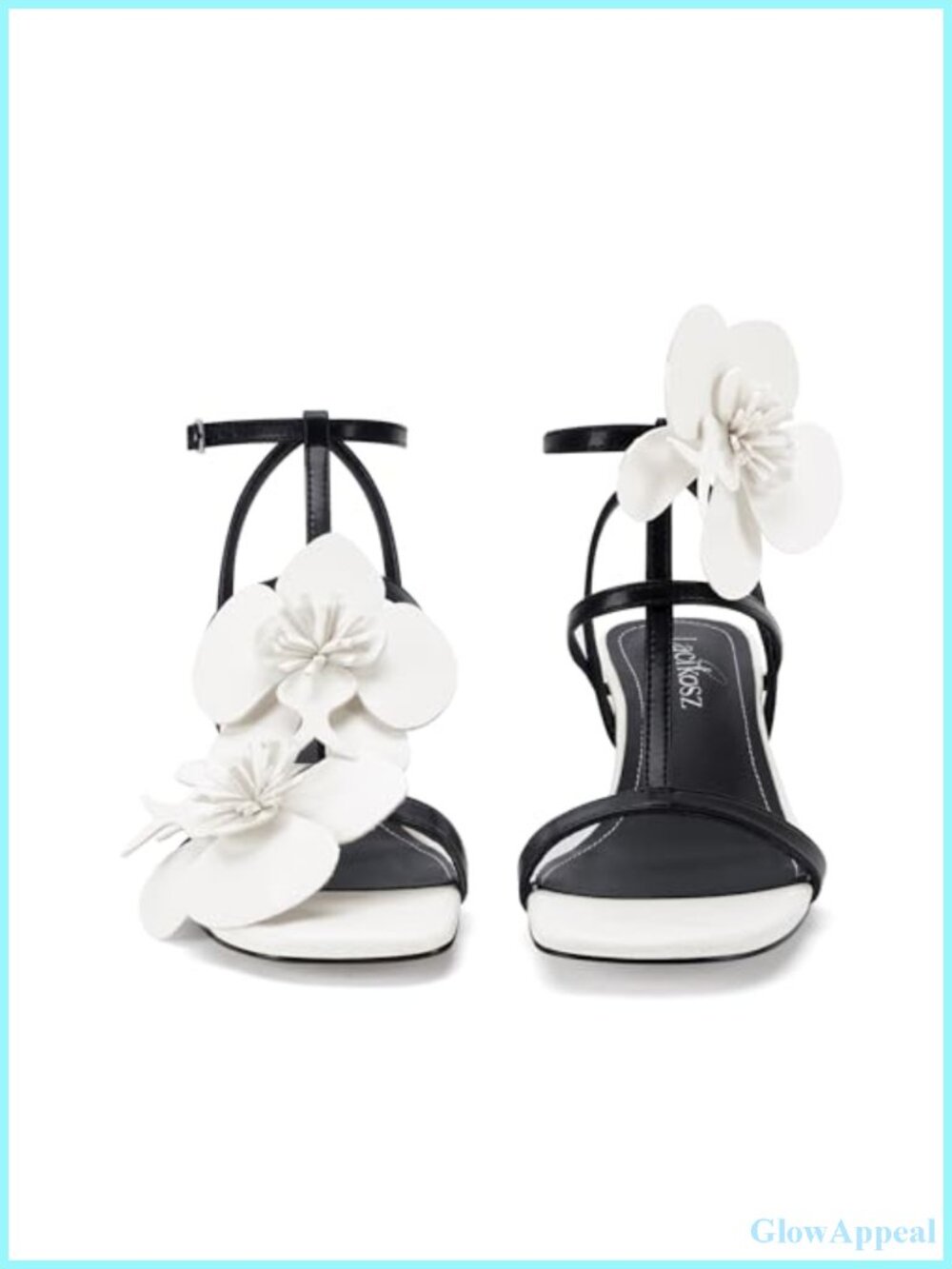 Floral Chunky Heel Strappy Sandals
